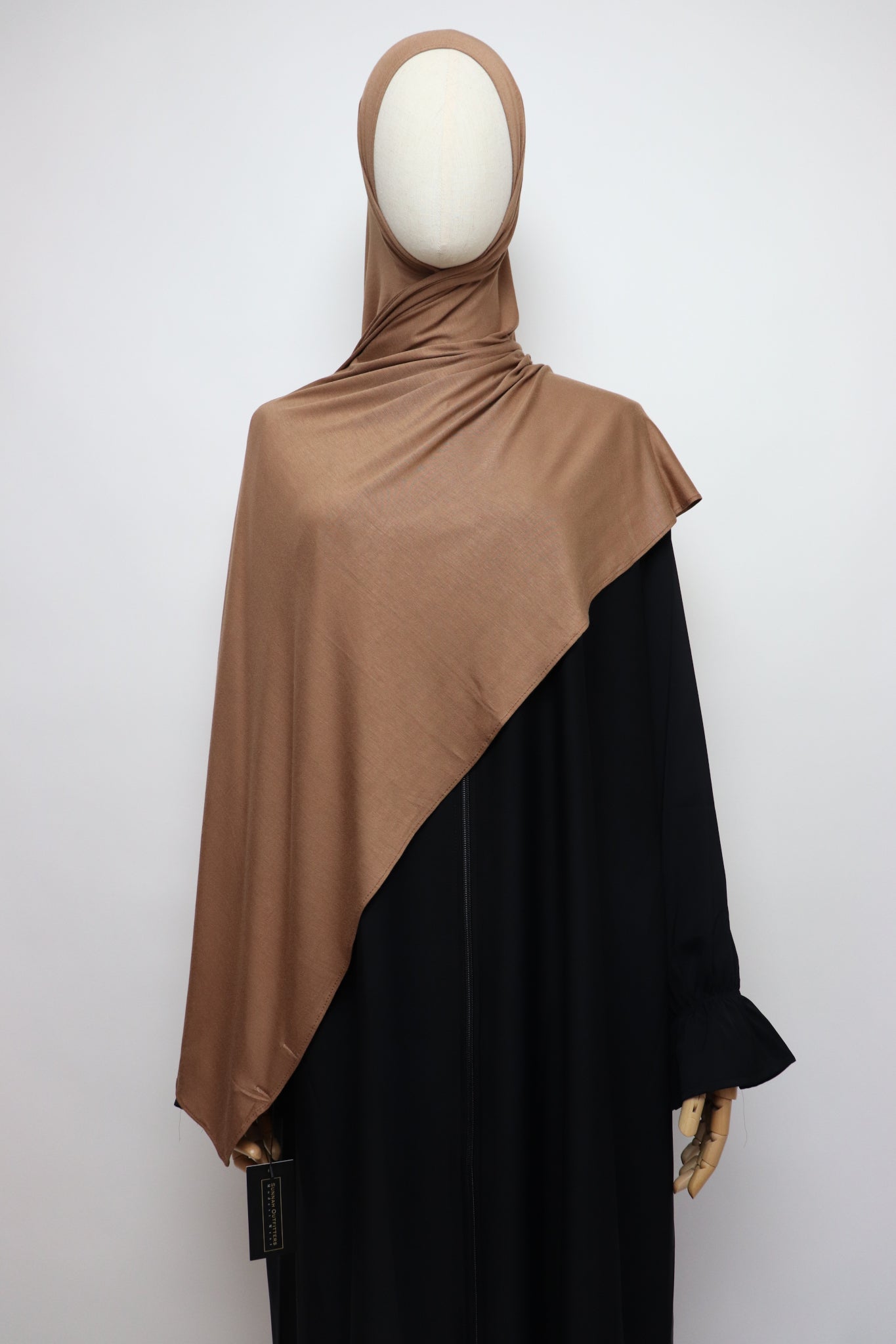 Premium Bamboo Jersey Hijab - Mocha
