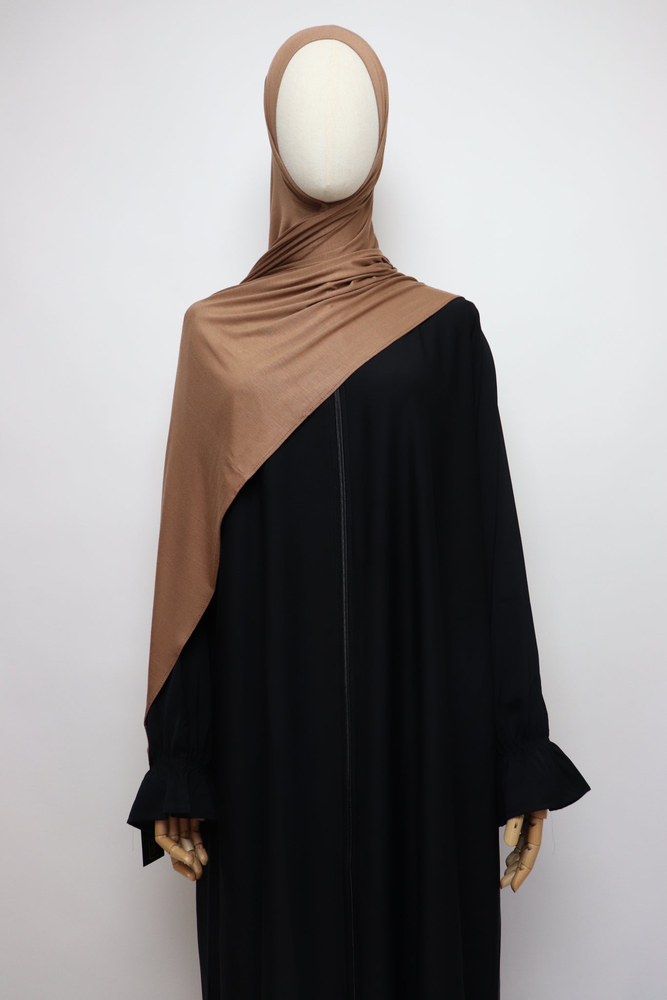Premium Bamboo Jersey Hijab - Mocha