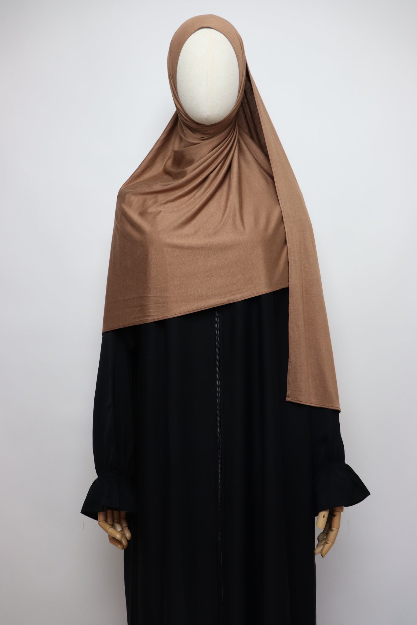 Premium Bamboo Jersey Hijab - Mocha