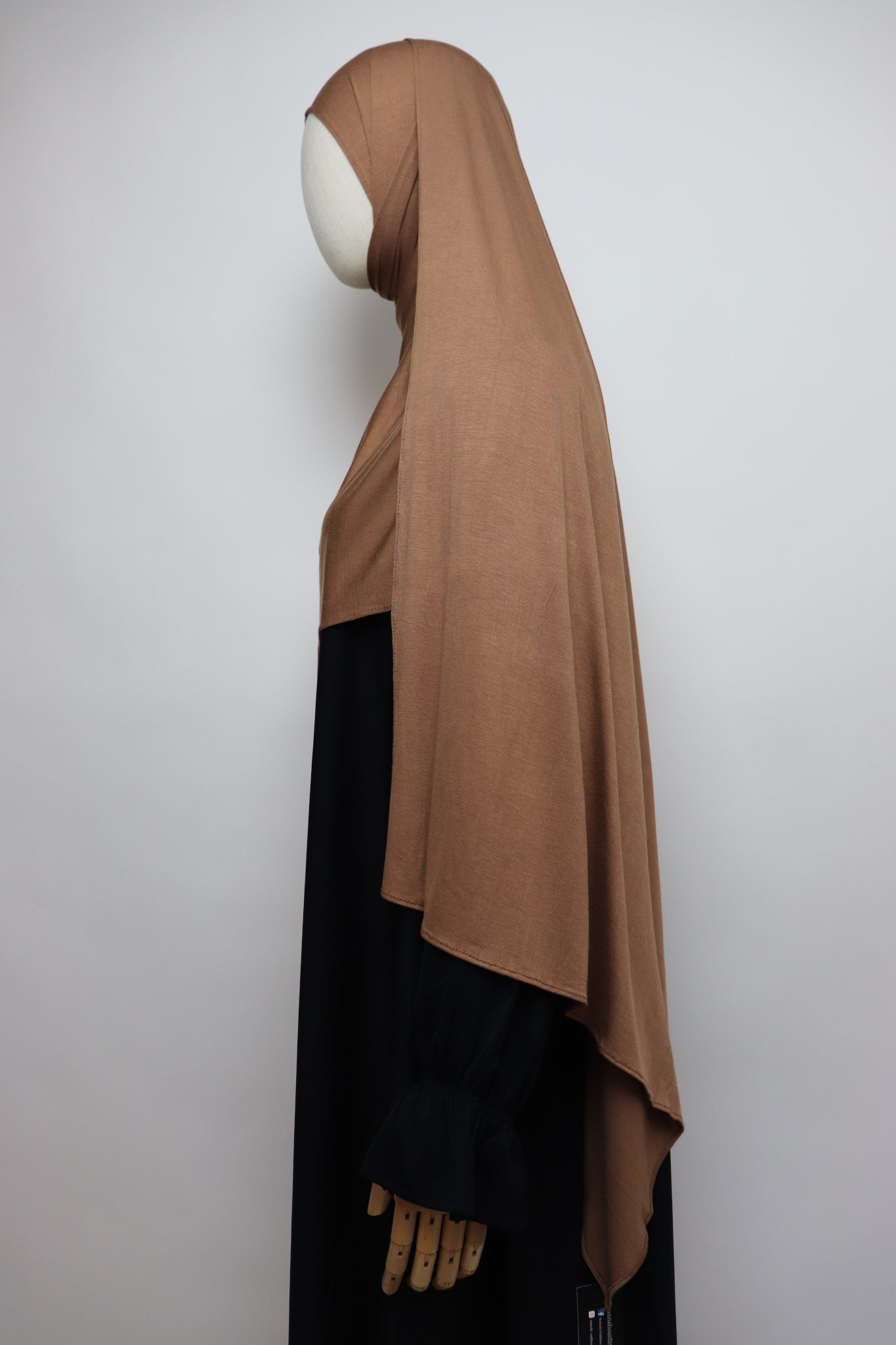 Premium Bamboo Jersey Hijab - Mocha