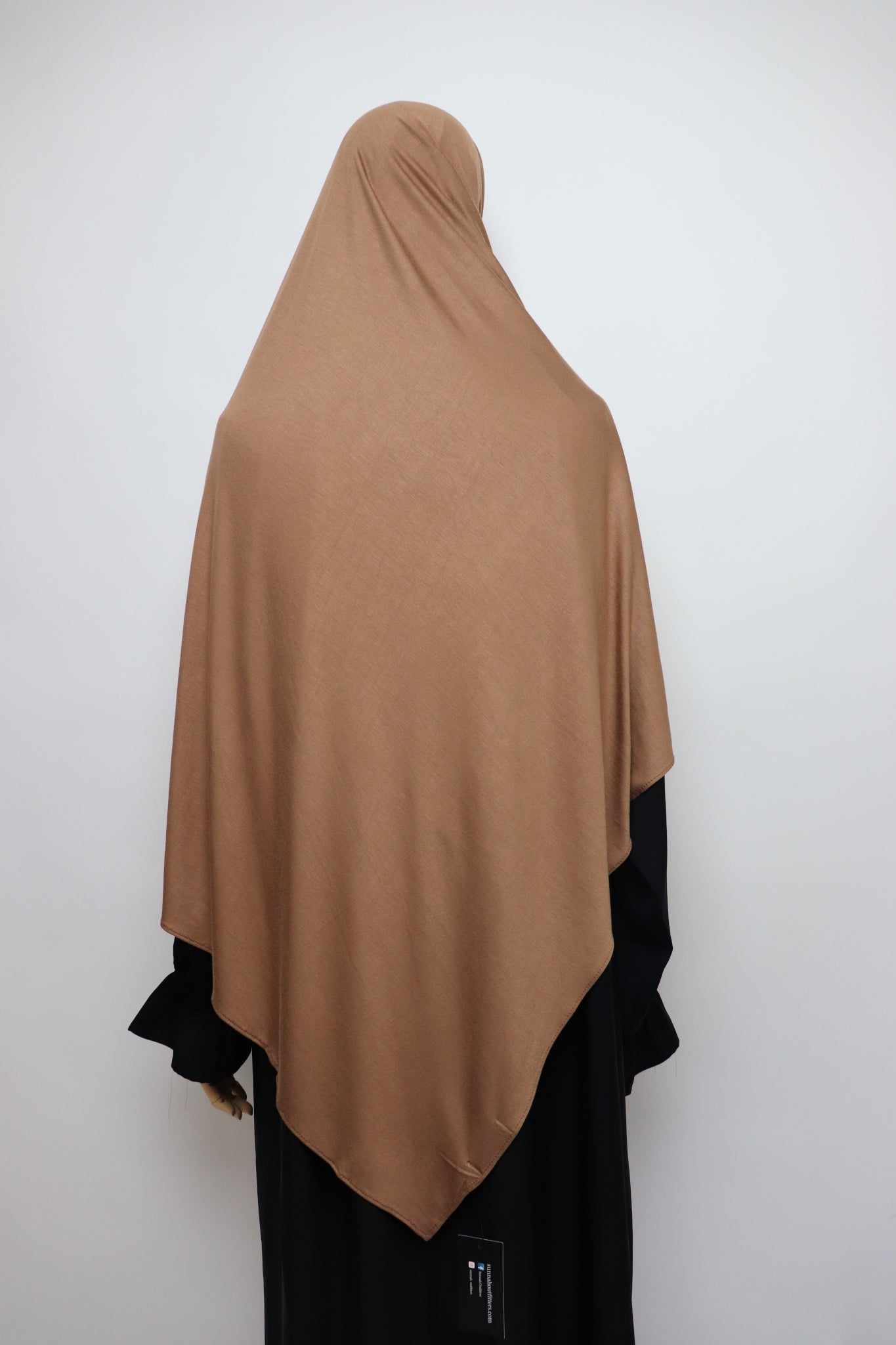 Premium Bamboo Jersey Hijab - Mocha
