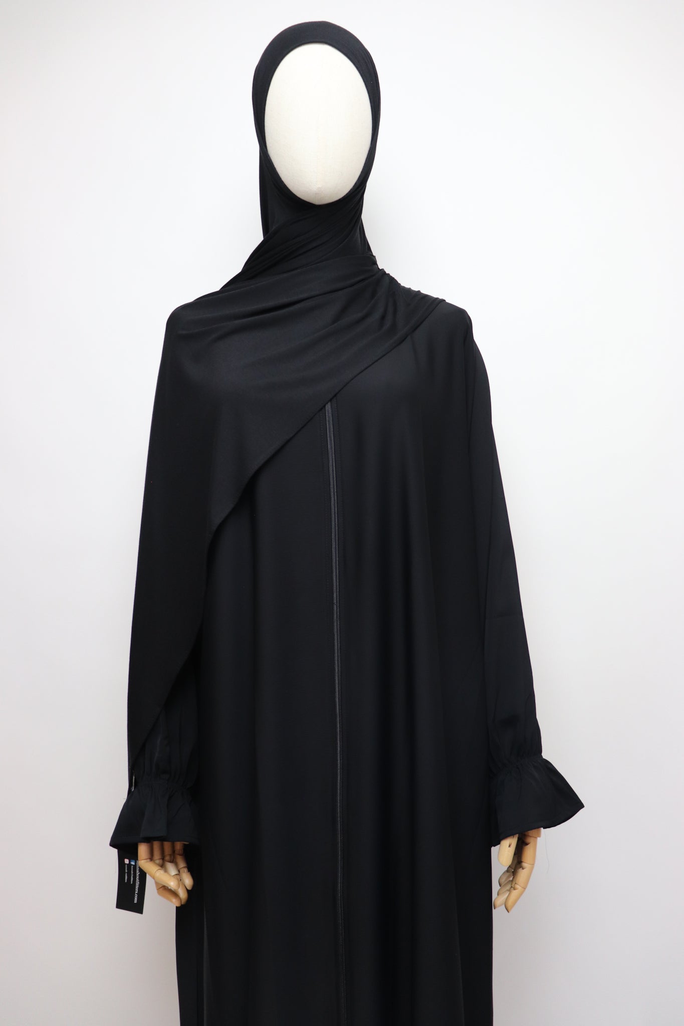 Premium Bamboo Jersey Hijab - Black