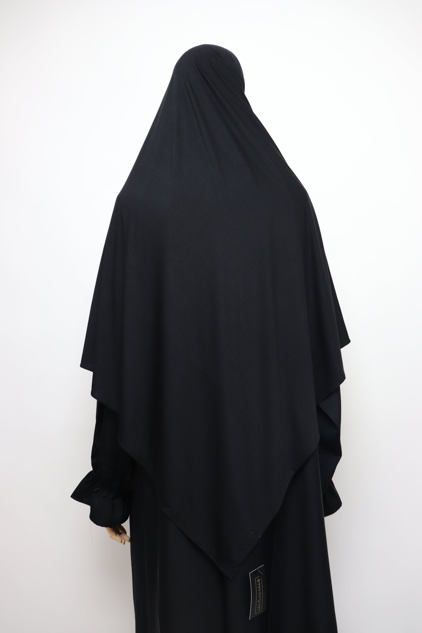 Premium Bamboo Jersey Hijab - Black