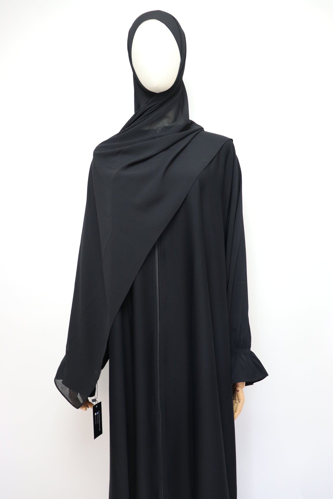 Premium Chiffon Hijab Standard Size - Black