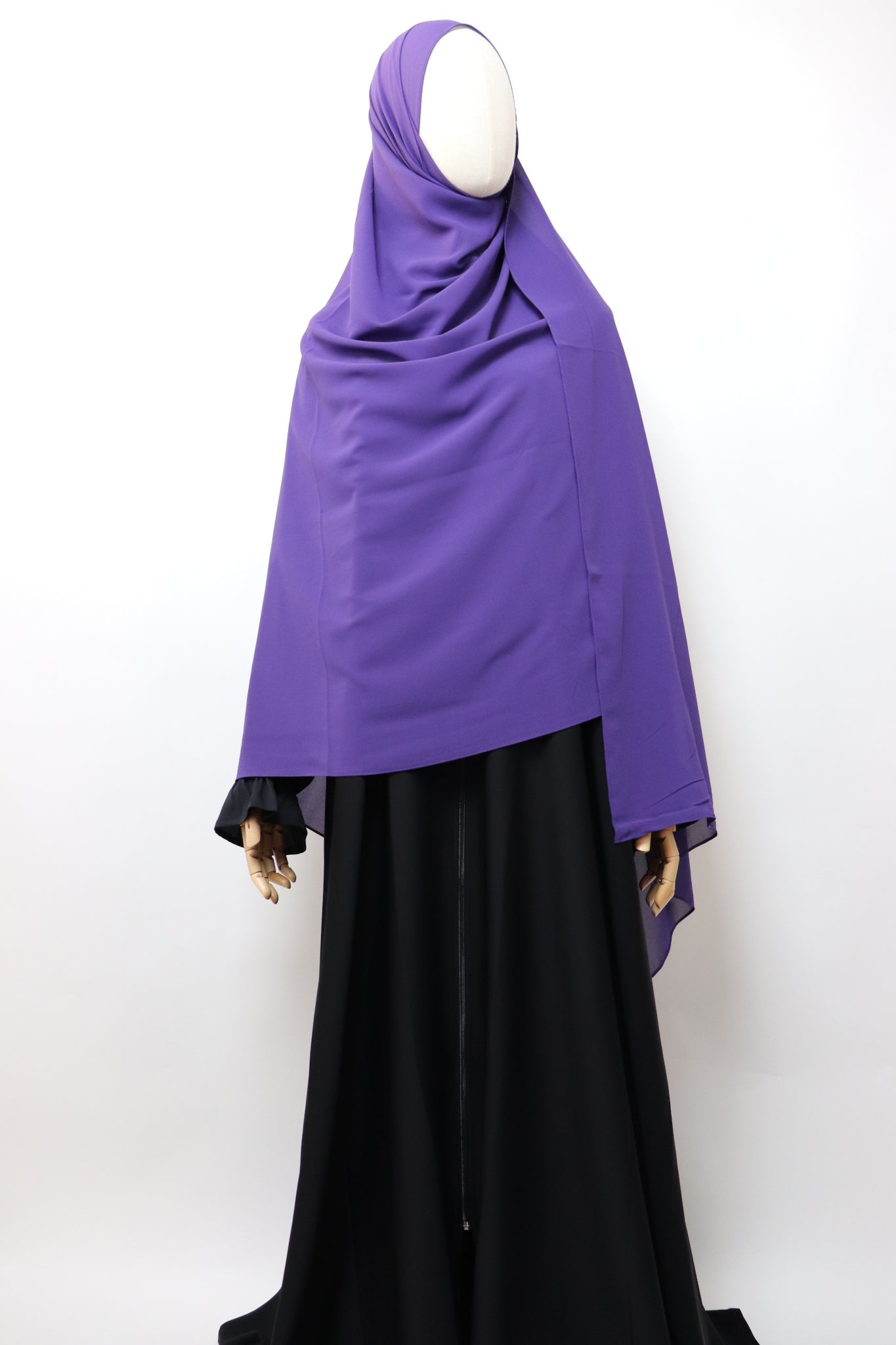 2XL Premium Chiffon Hijab - Royal Purple