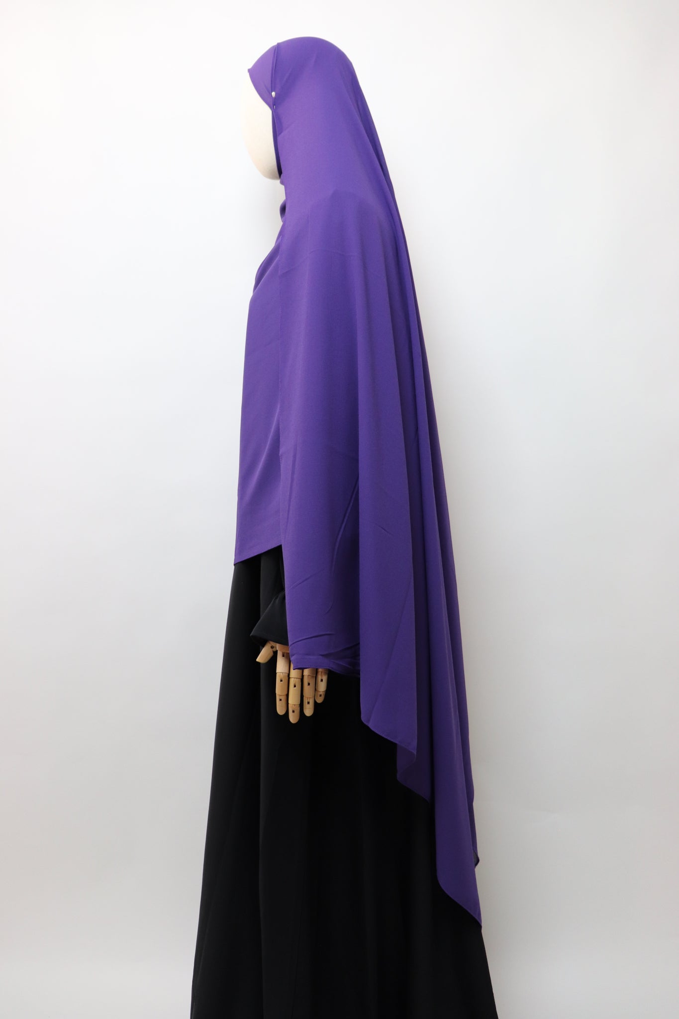 2XL Premium Chiffon Hijab - Royal Purple