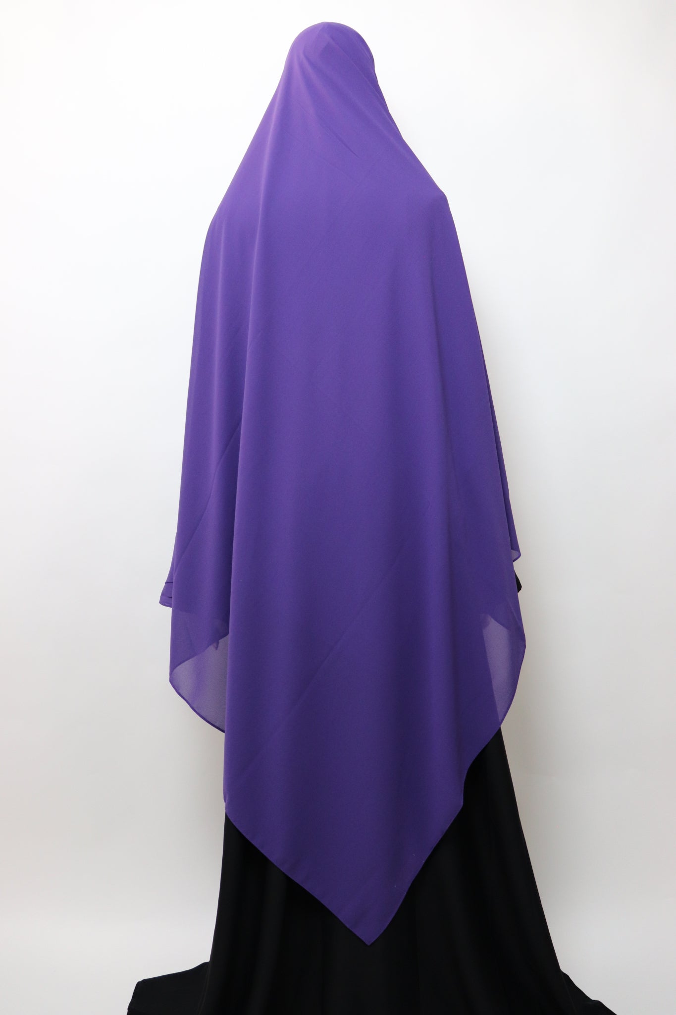 2XL Premium Chiffon Hijab - Royal Purple