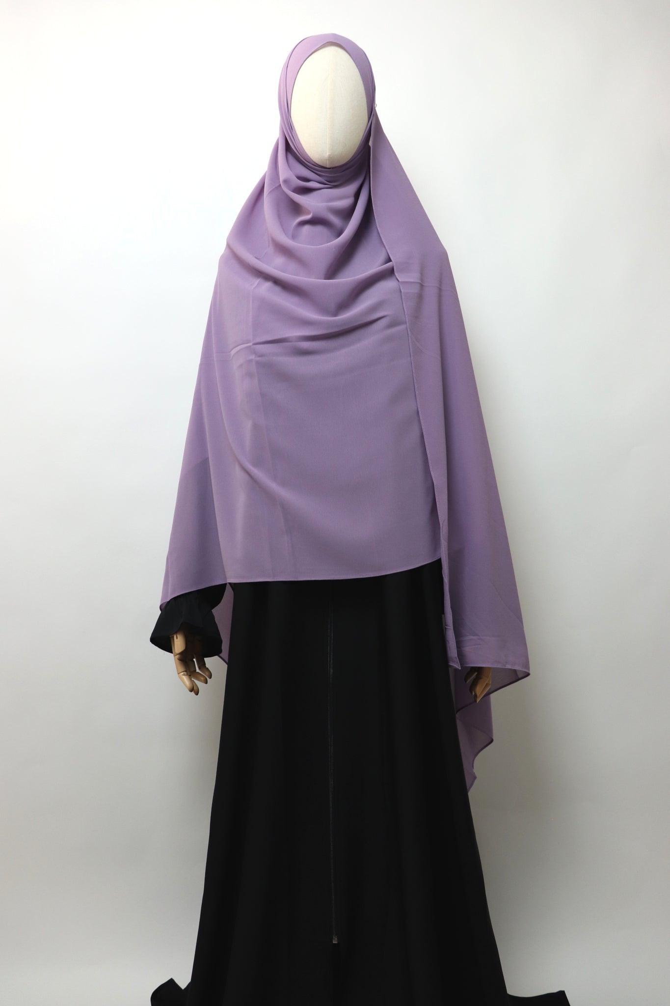 2XL Premium Chiffon Hijab - Dusty Lilac