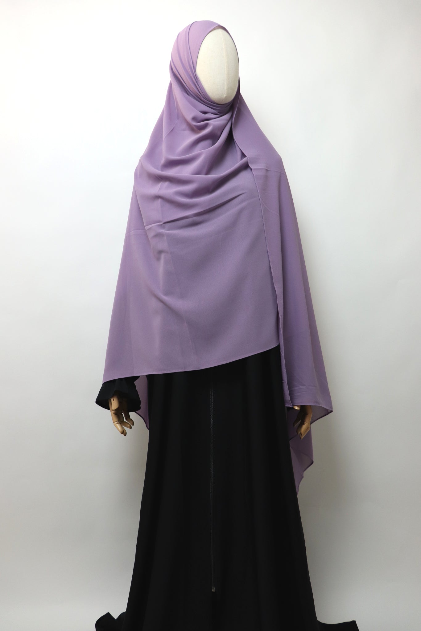 2XL Premium Chiffon Hijab - Dusty Lilac