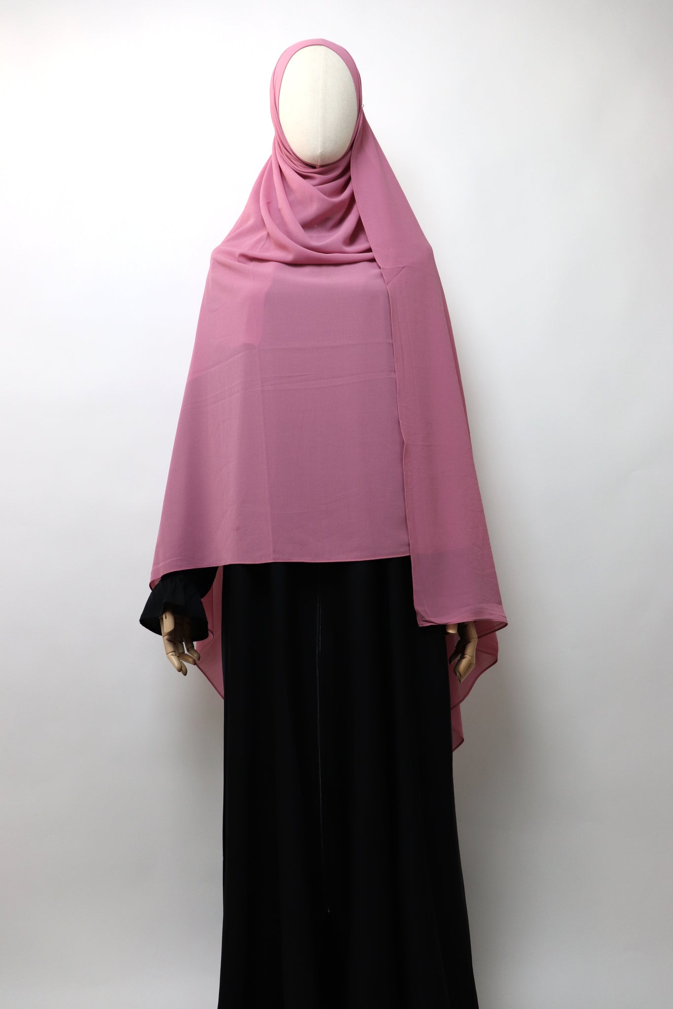 2XL Premium Chiffon Hijab - Dusty Pink