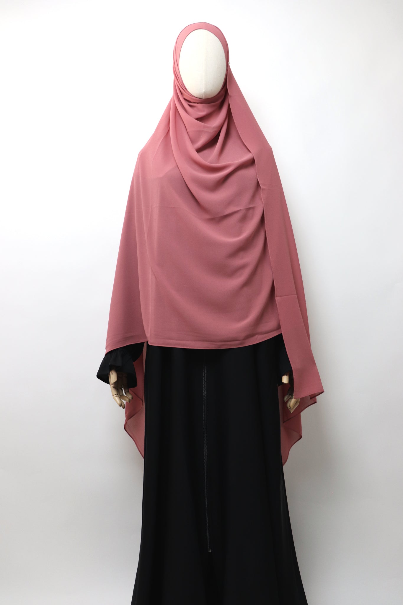2XL Premium Chiffon Hijab - Dusty Rose