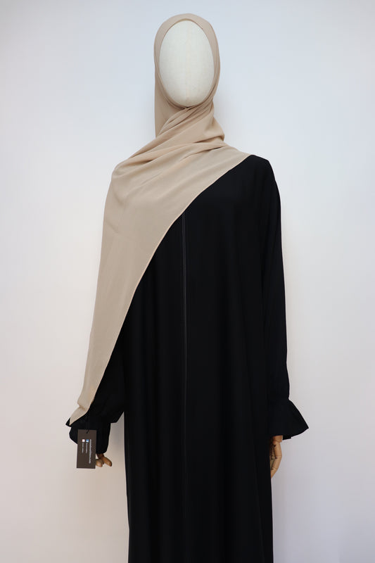 Premium Chiffon Hijab Standard Size - Almond