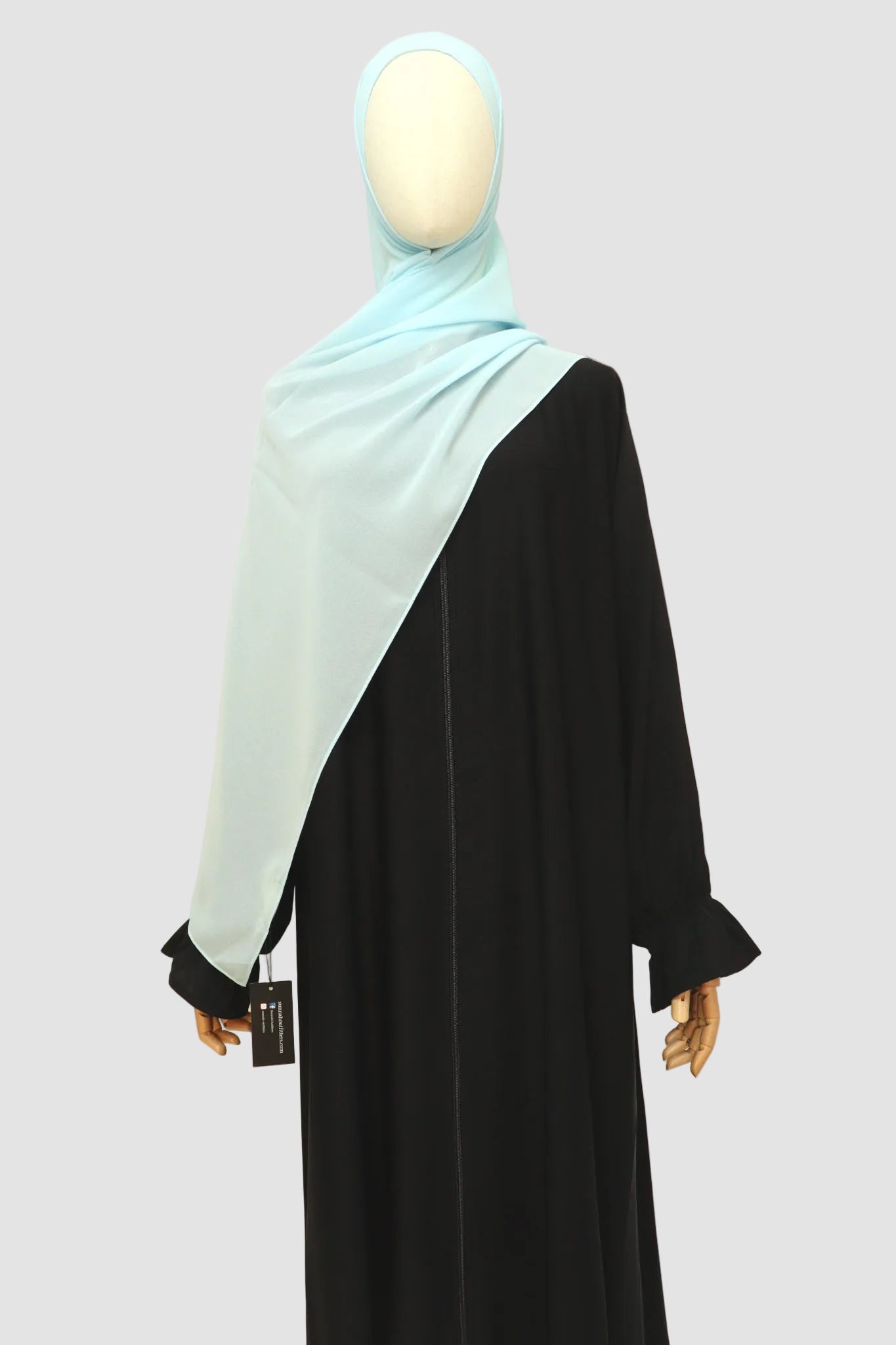 Premium Chiffon Hijab Standard Size - Baby Blue