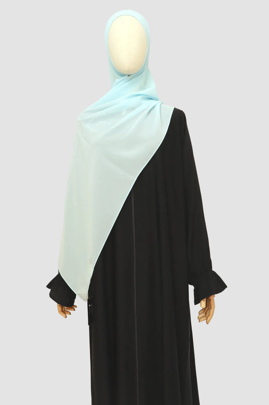 Premium Chiffon Hijab Standard Size - Baby Blue
