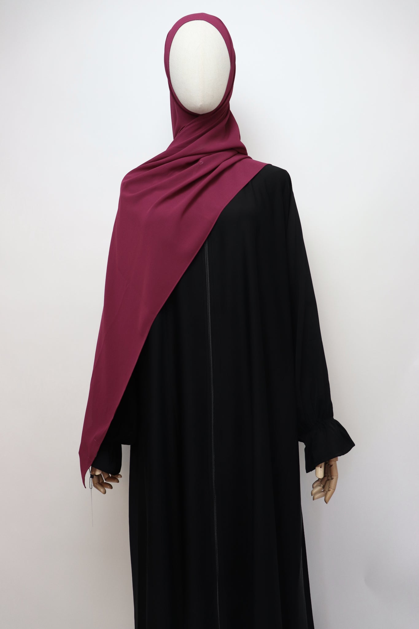 Premium Chiffon Hijab Standard Size - Berry