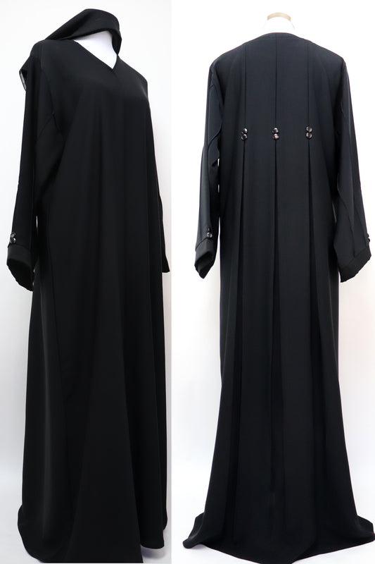 Minimalist Elegant Abaya - Black