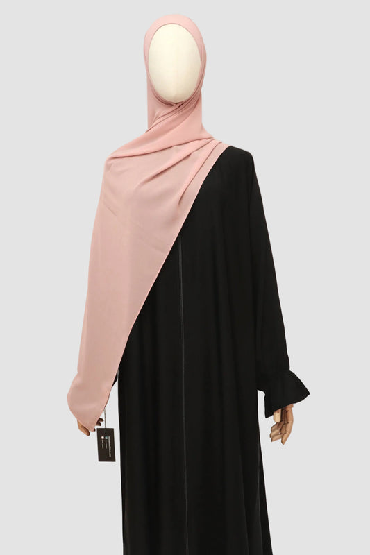 Premium Chiffon Hijab Standard Size - Blush Pink