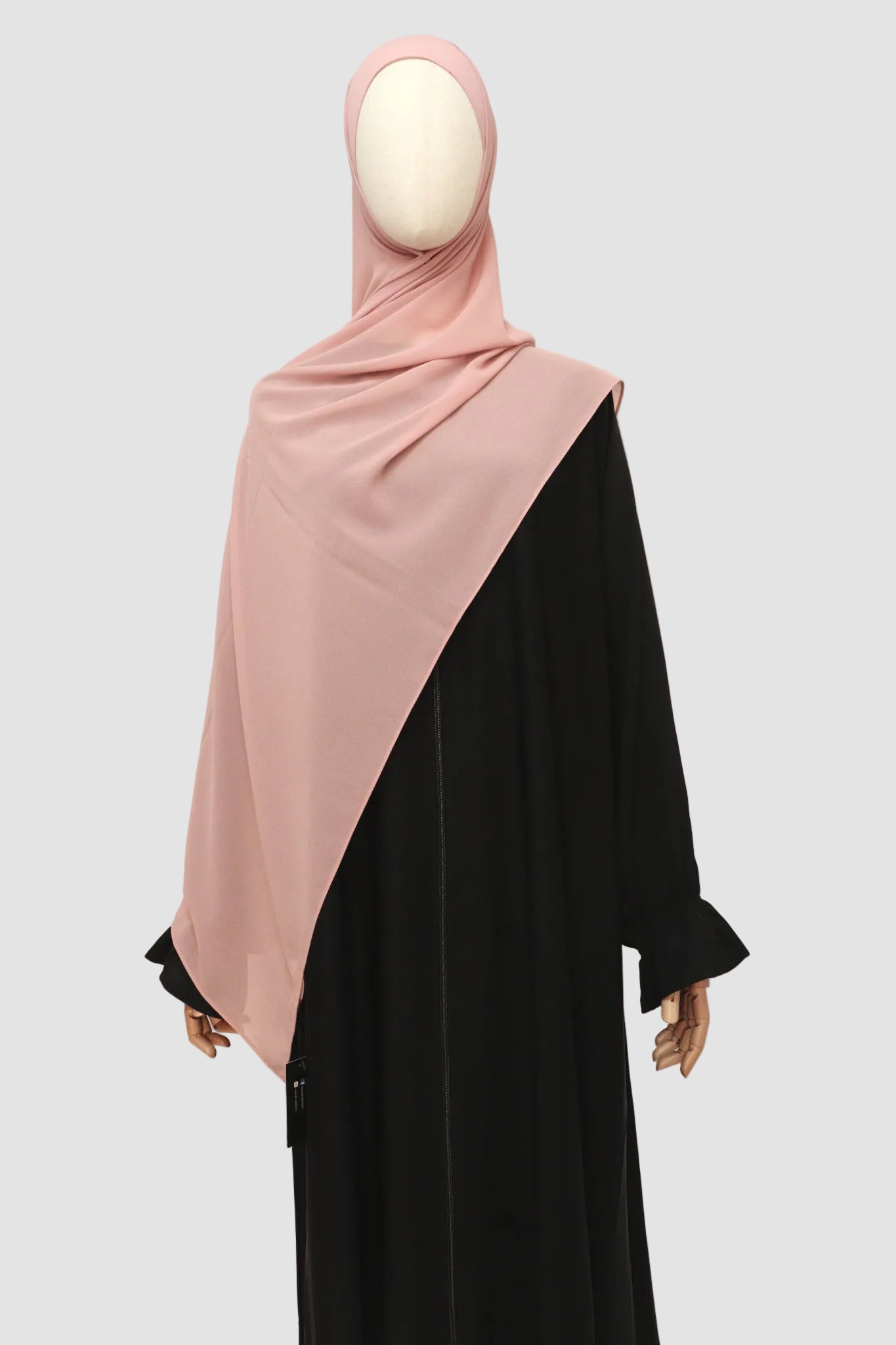 Premium Chiffon Hijab Standard Size - Blush Pink