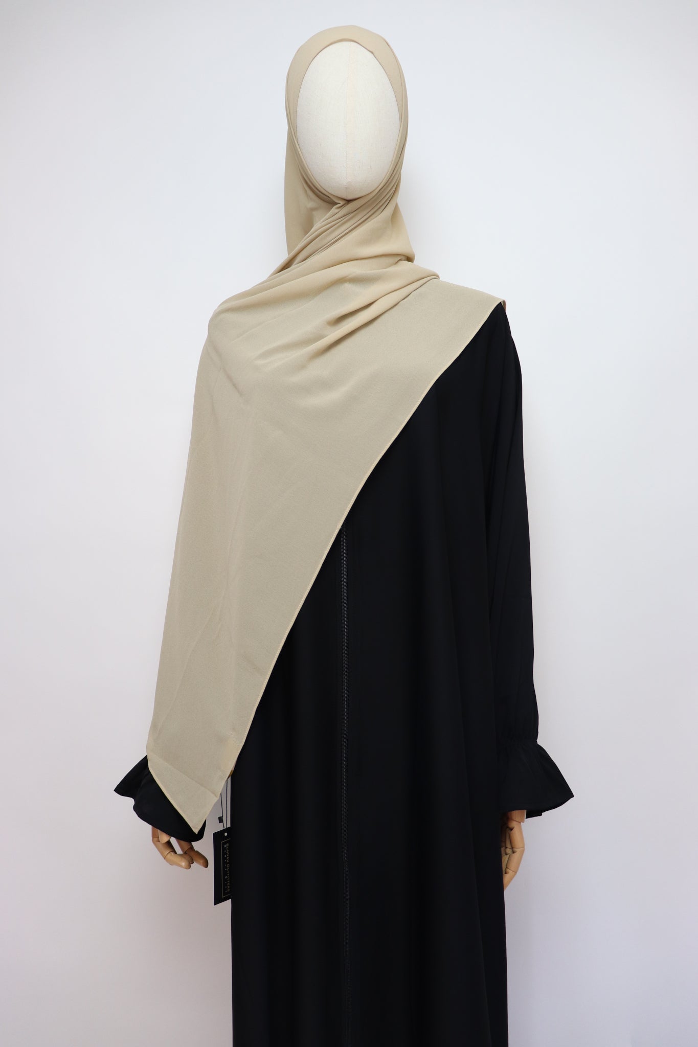 Premium Chiffon Hijab Standard Size - Creamy Beige