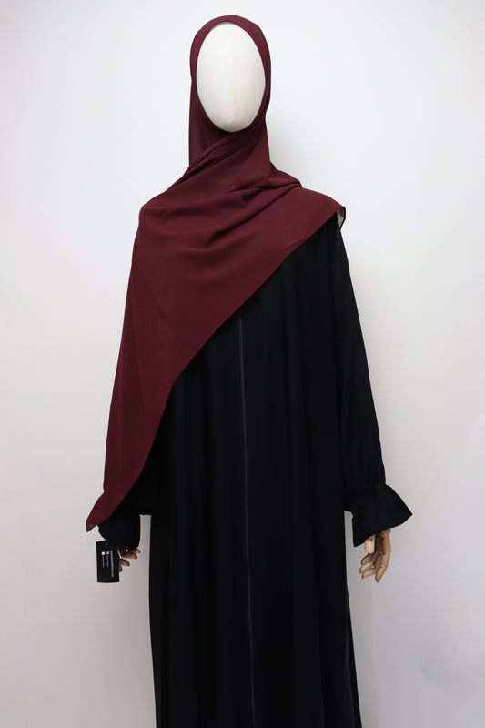 Premium Chiffon Hijab Standard Size - Burgundy