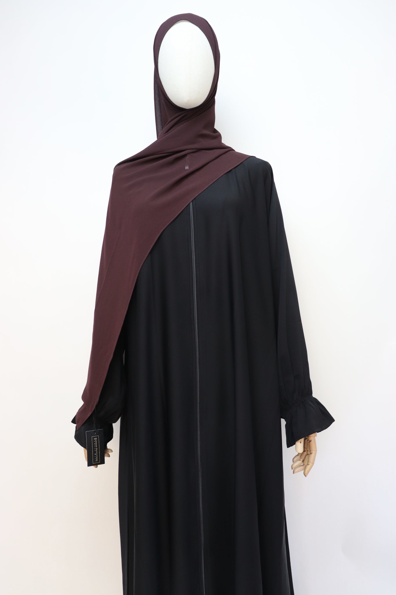Premium Chiffon Hijab Standard Size - Choco Brown