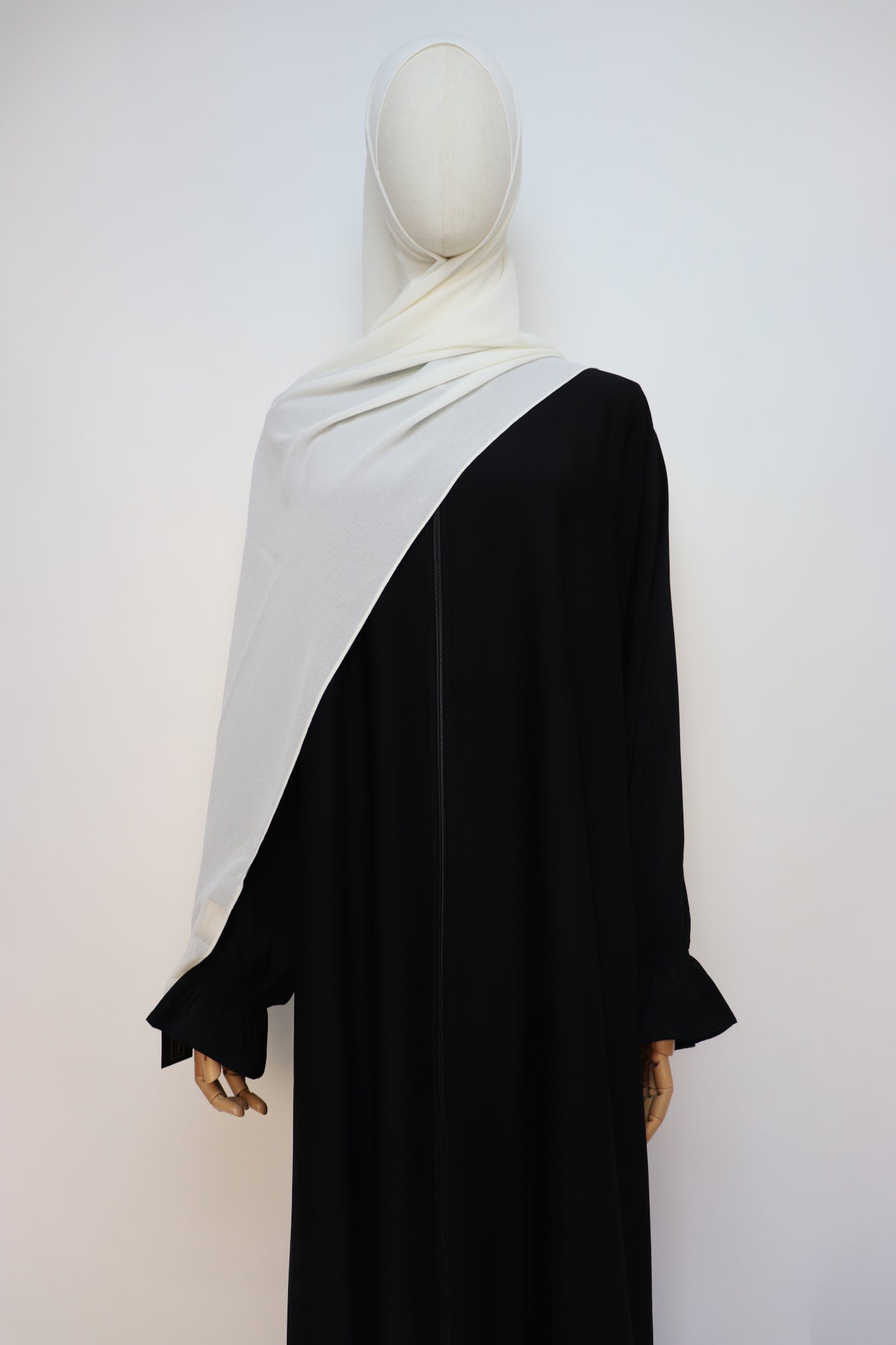 Premium Chiffon Hijab Standard Size - Cream