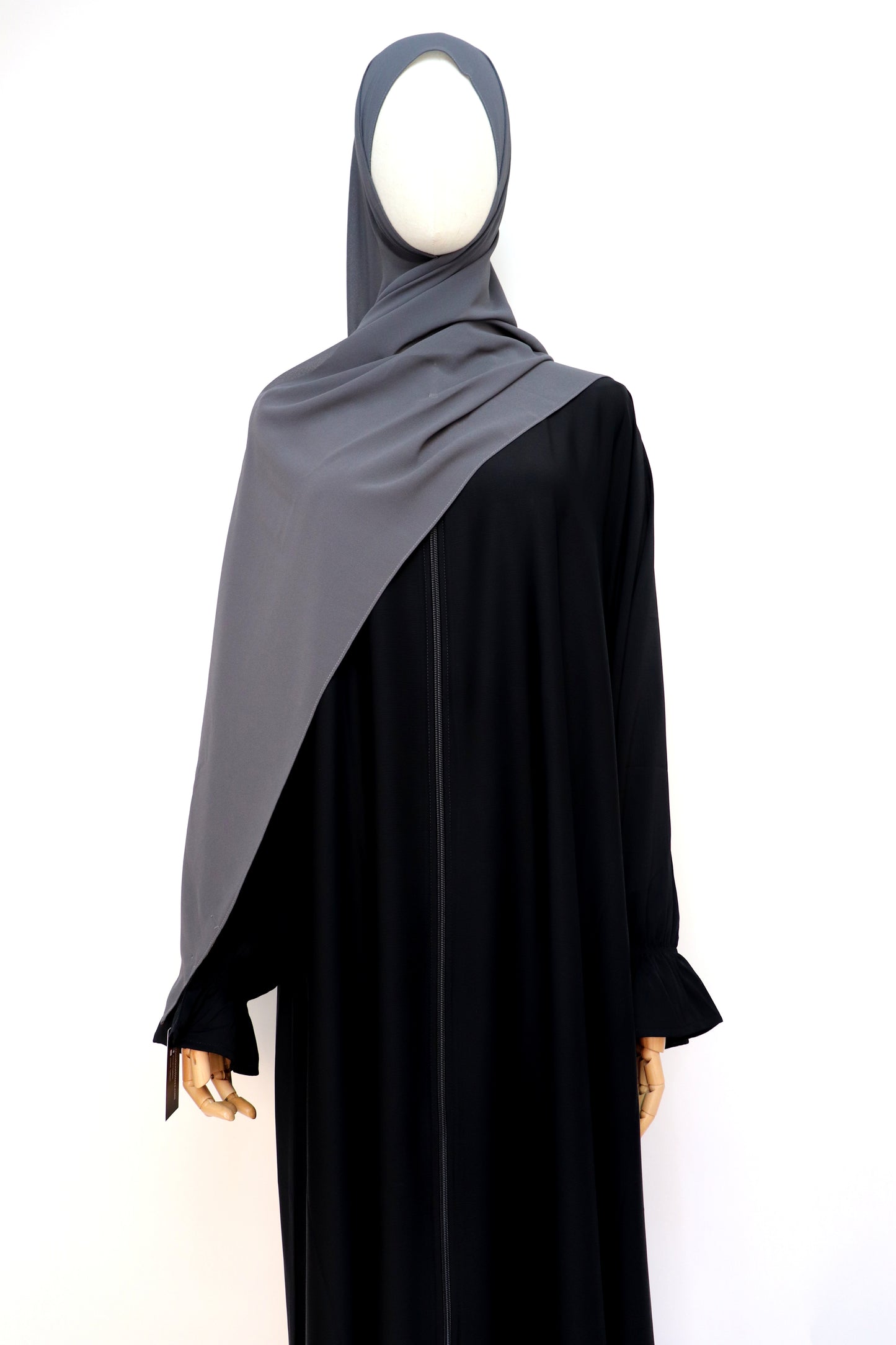 Premium Chiffon Hijab Standard Size - Charcoal