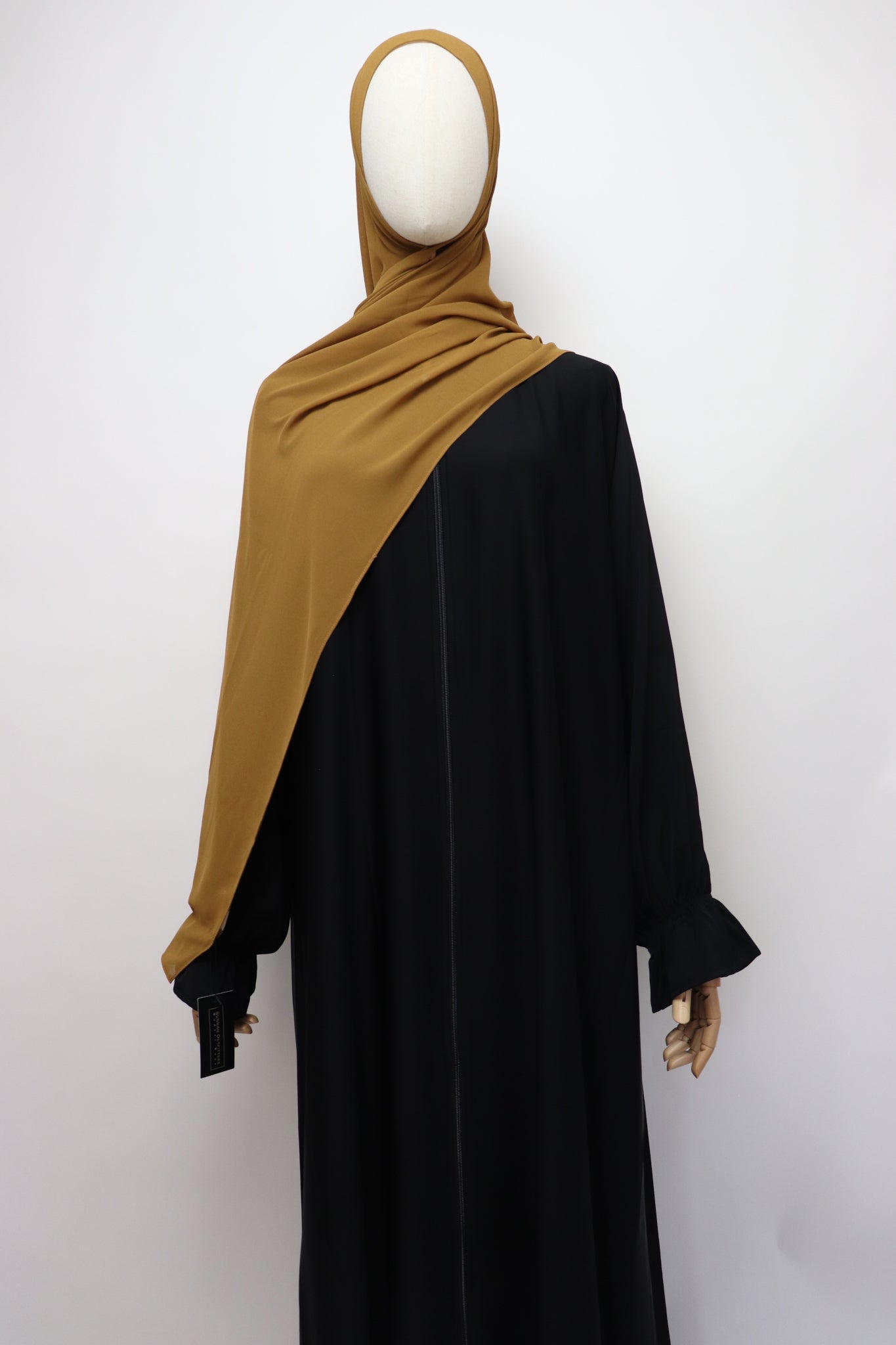 Premium Chiffon Hijab Standard Size - Deep Mustard