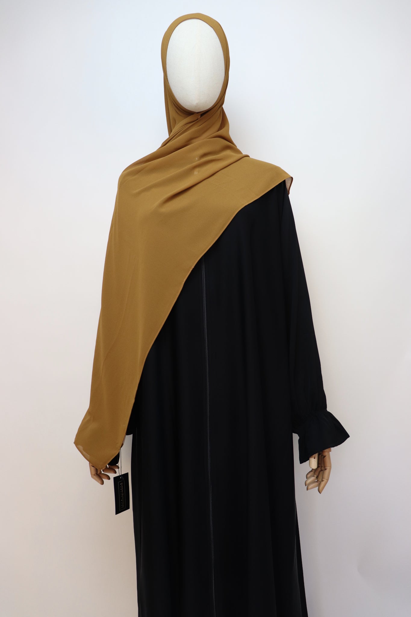 Premium Chiffon Hijab Standard Size - Deep Mustard