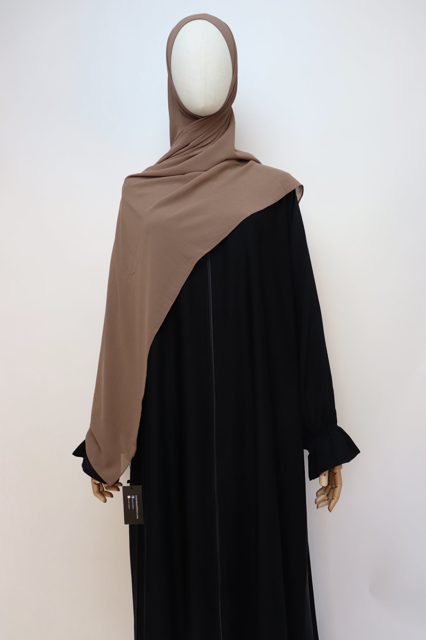 Premium Chiffon Hijab Standard Size - Deep Taupe