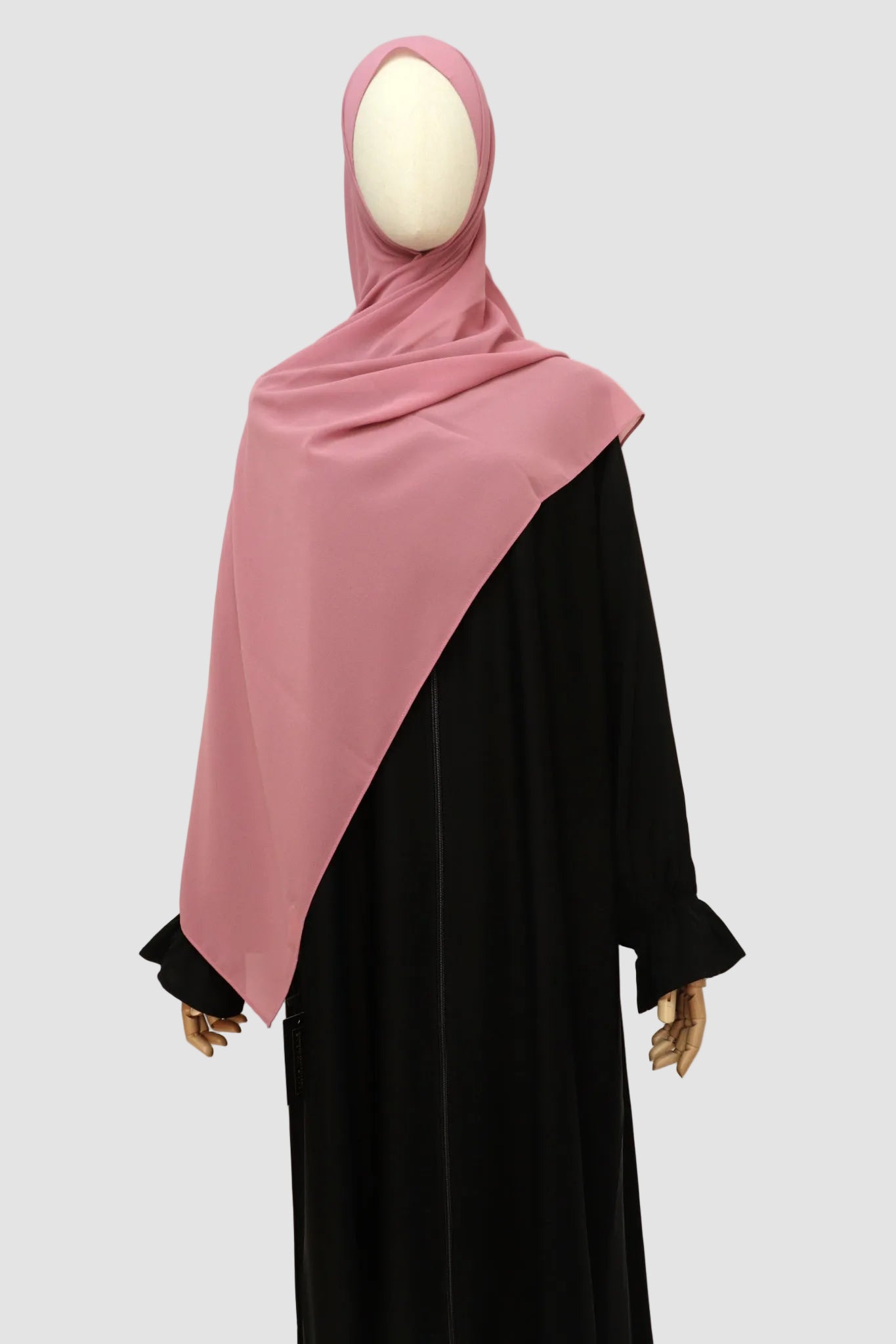 Premium Chiffon Hijab Standard Size - Dusty Pink