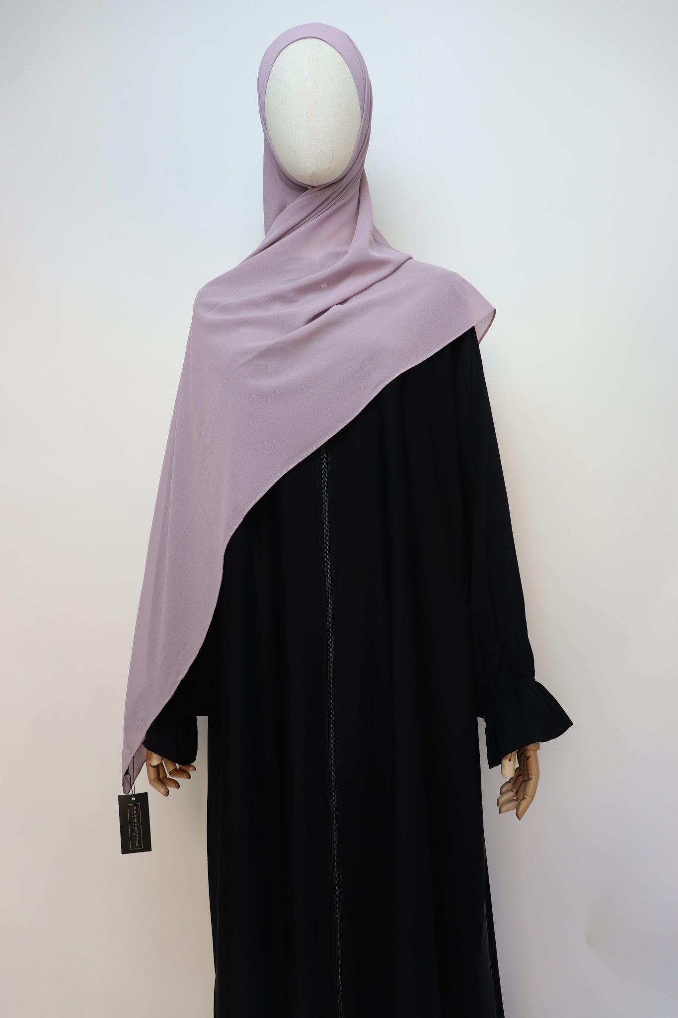 Premium Chiffon Hijab Standard Size - Fog