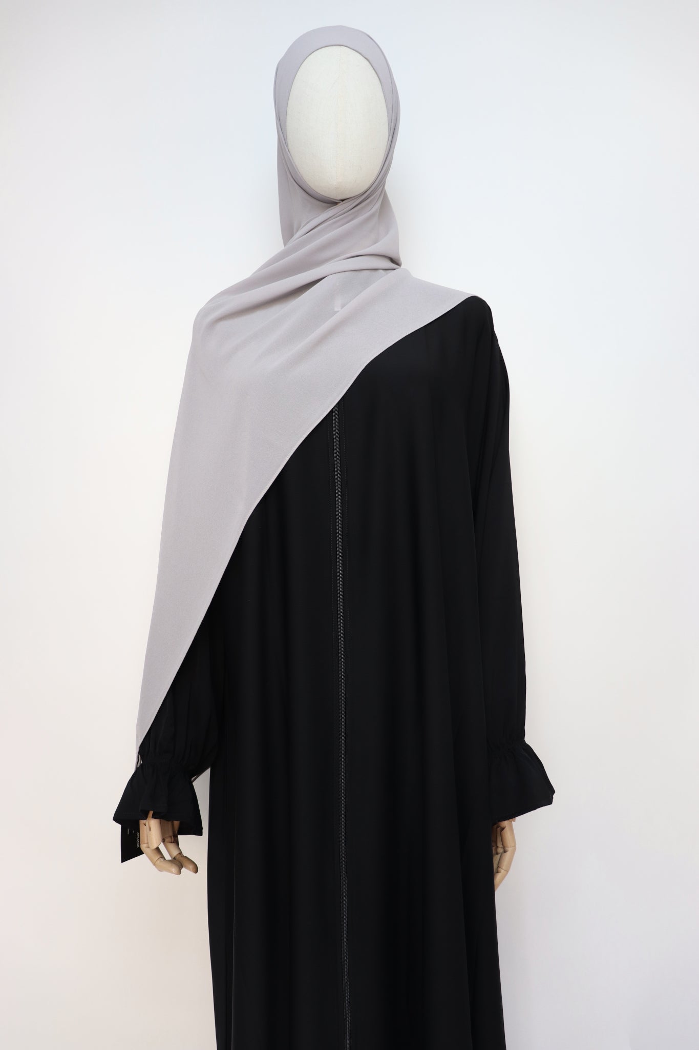 Premium Chiffon Hijab Standard Size - Ligh Gray