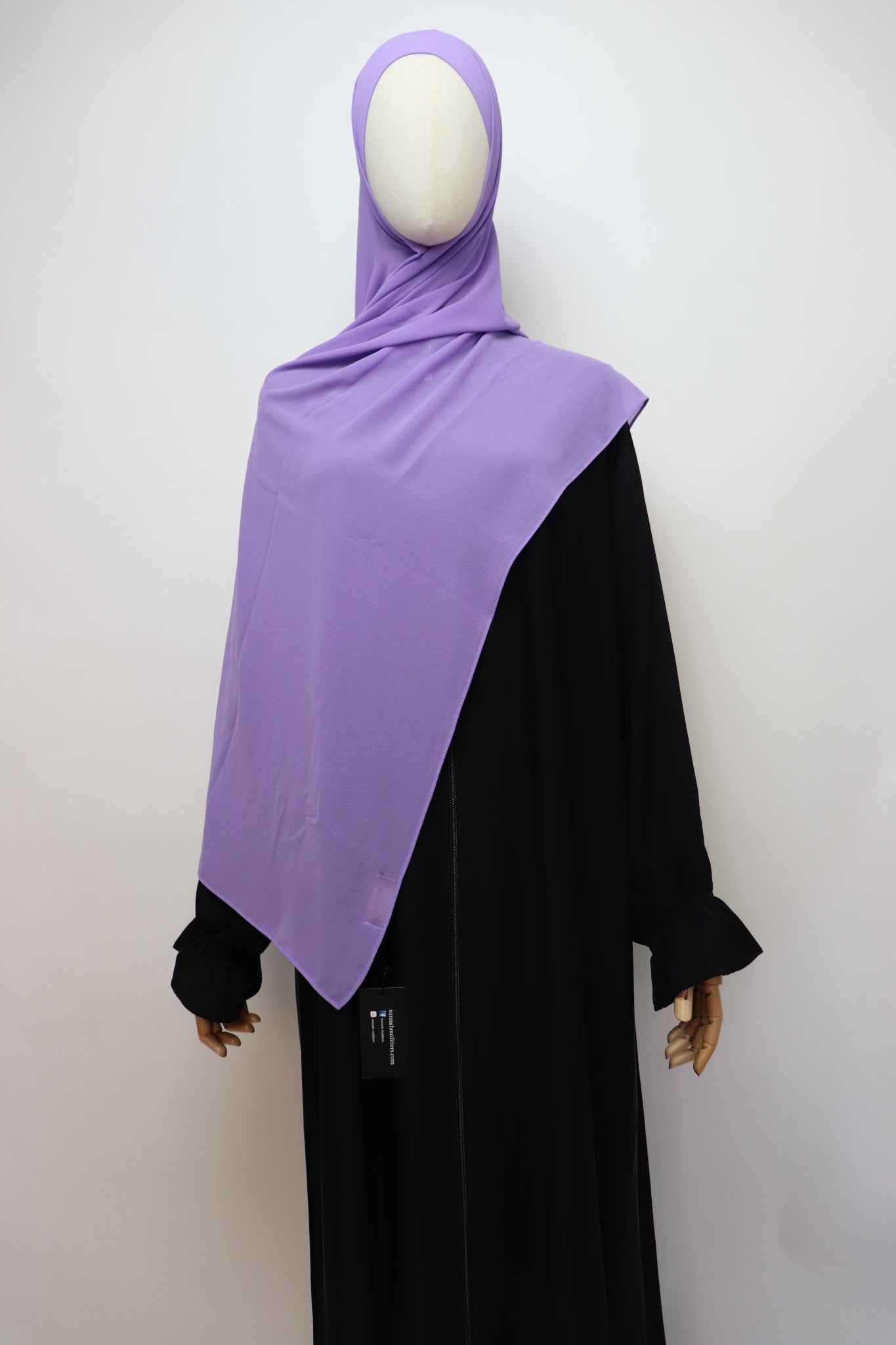 Premium Chiffon Hijab Standard Size - Lavender