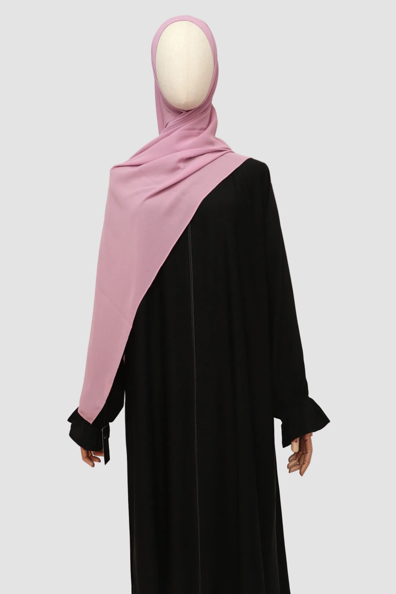 Premium Chiffon Hijab Standard Size - Mauve Pink