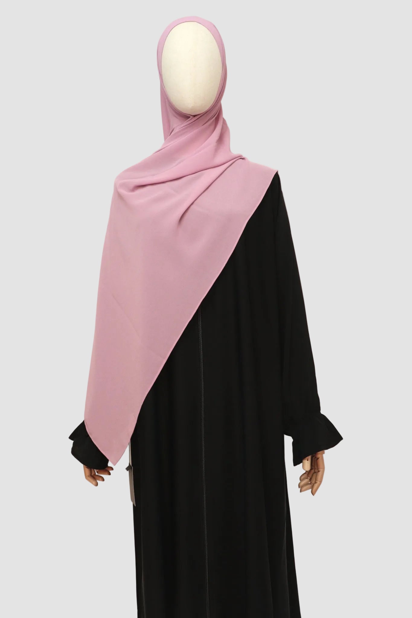 Premium Chiffon Hijab Standard Size - Mauve Pink