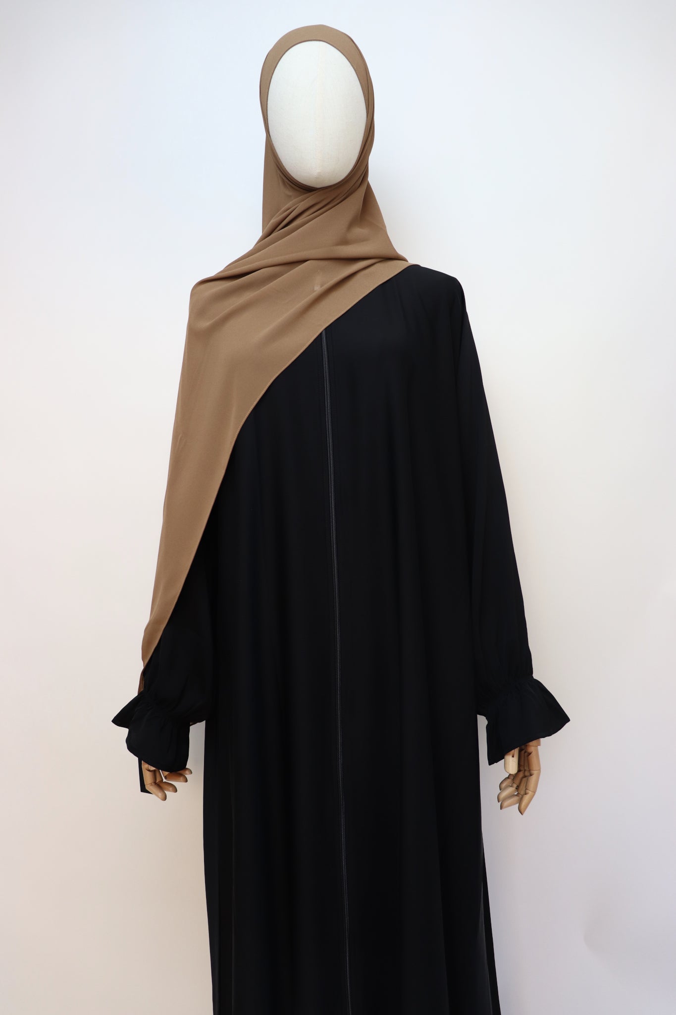 Premium Chiffon Hijab Standard Size - Mocha