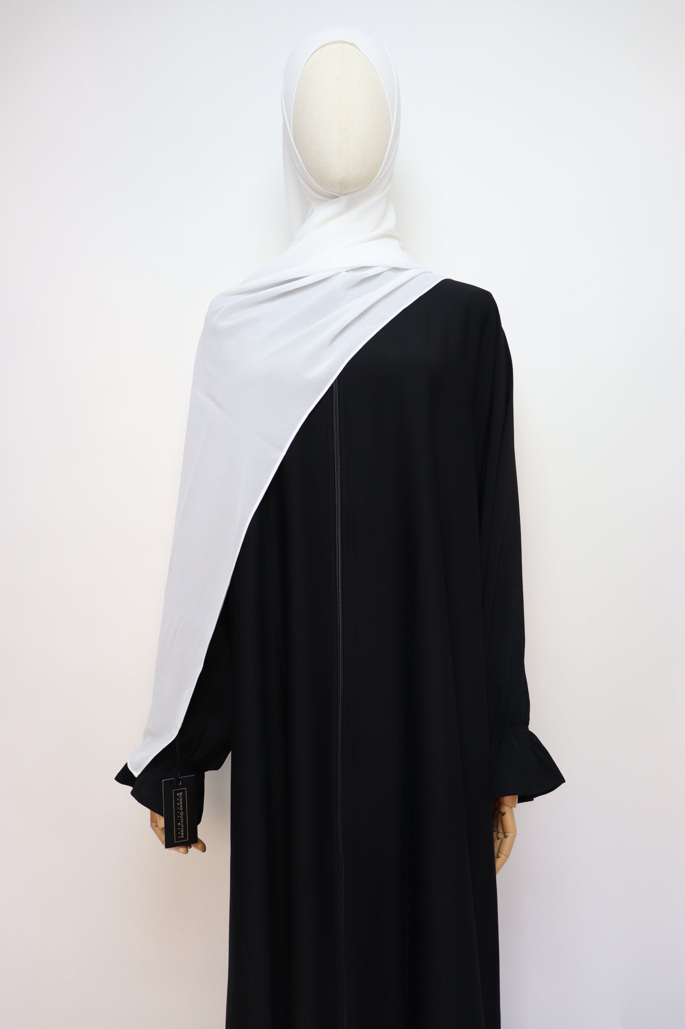 Premium Chiffon Hijab Standard Size - Pearl White