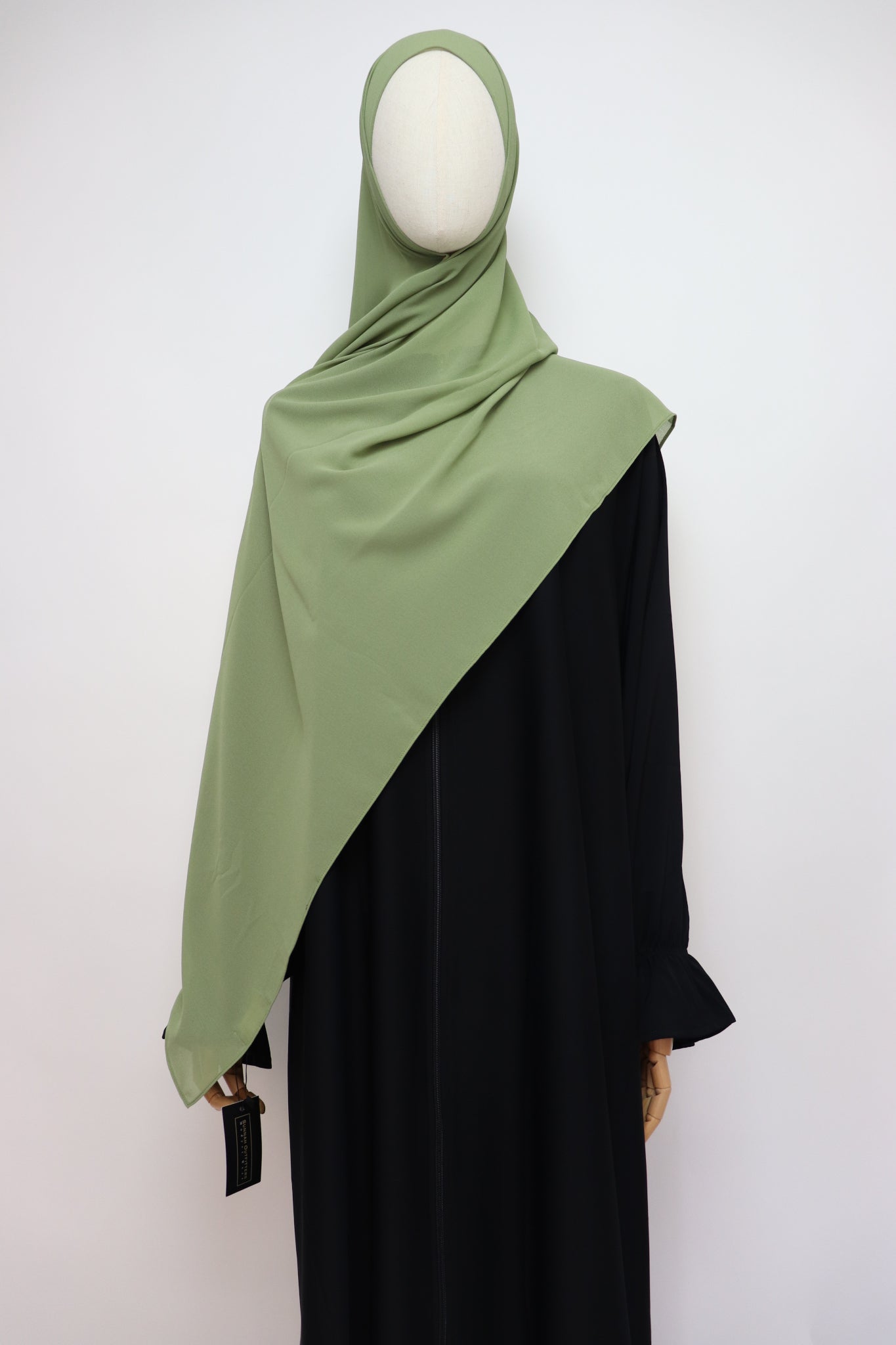 Premium Chiffon Hijab Standard Size - Pistachio