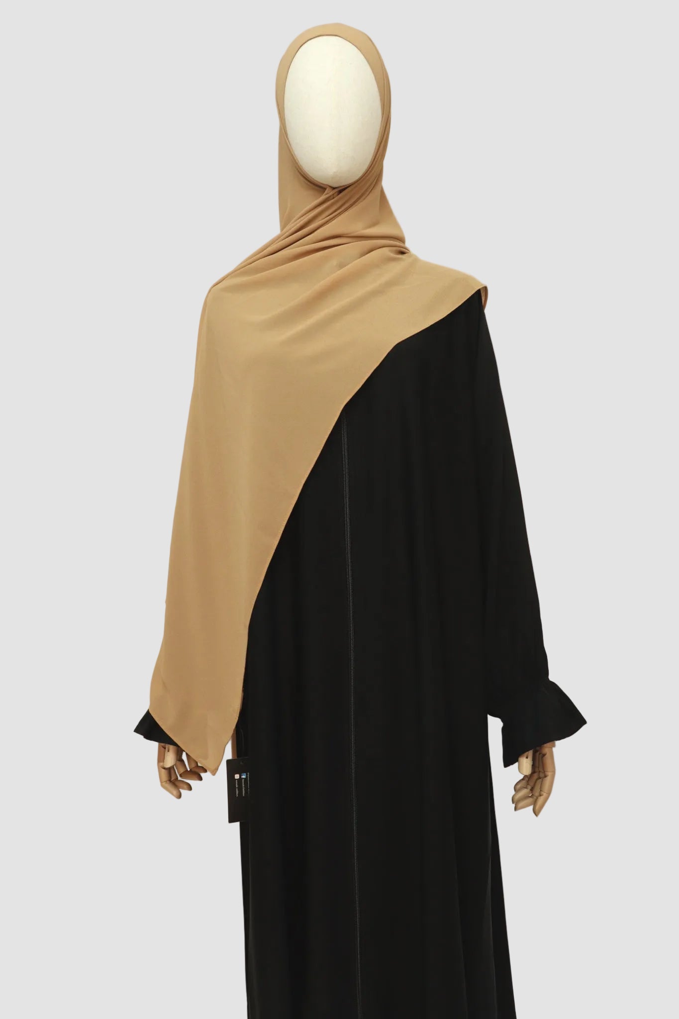 Premium Chiffon Hijab Standard Size - Sand