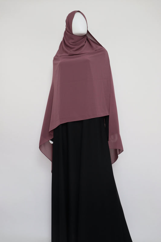 XL Premium Chiffon Hijab - Mauve