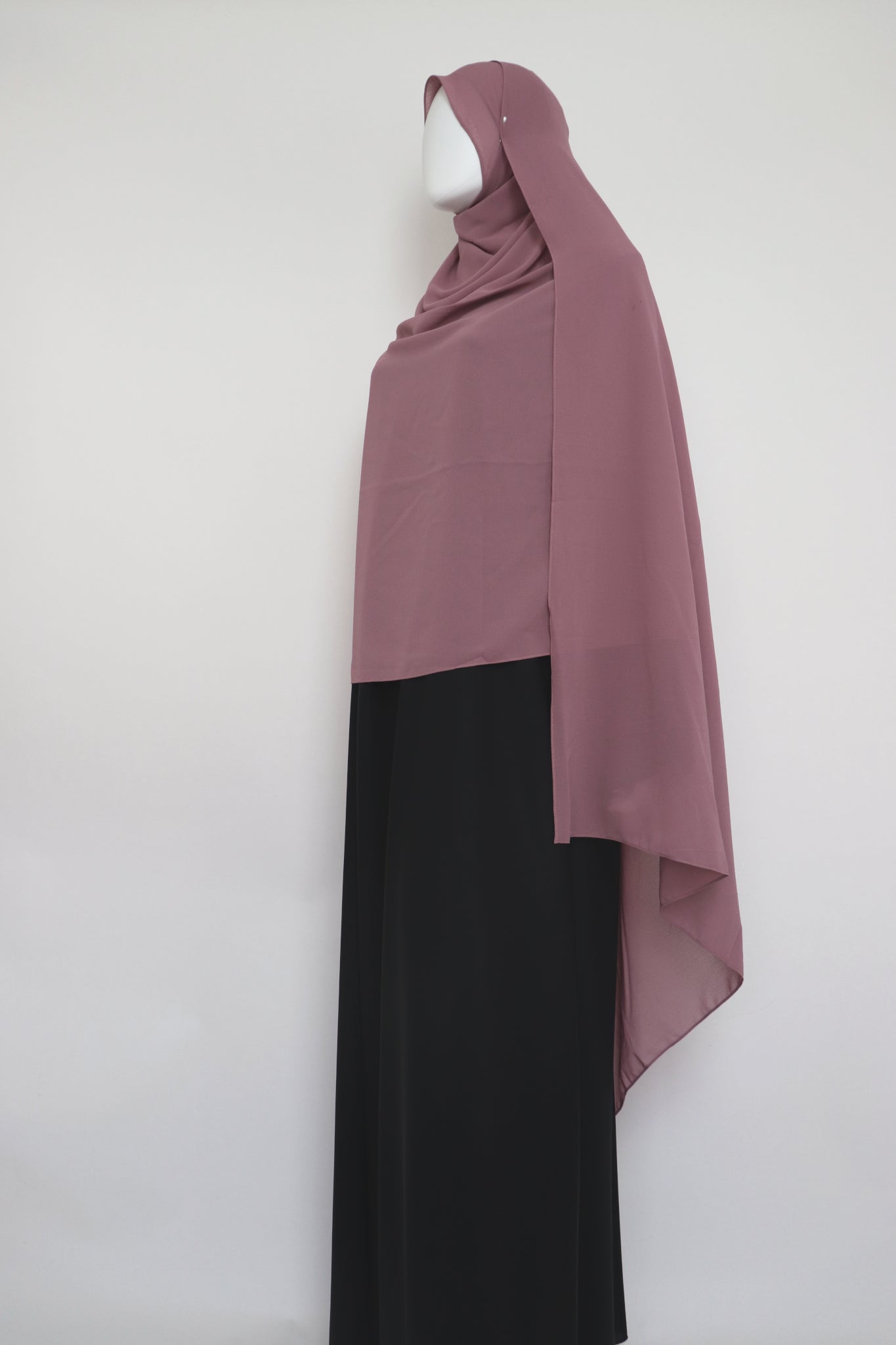XL Premium Chiffon Hijab - Light Mauve