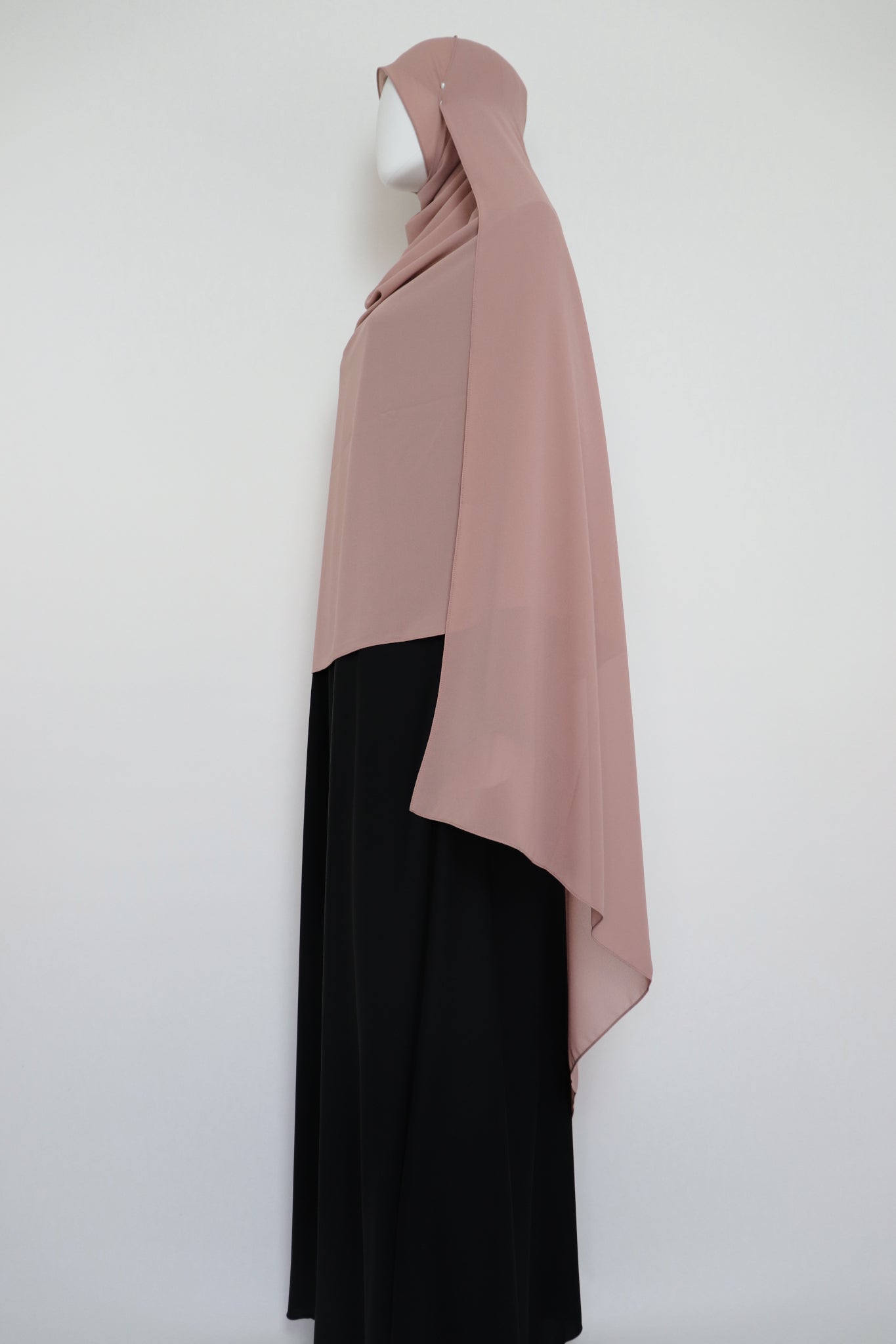 XL Premium Chiffon Hijab - Mauve Brown