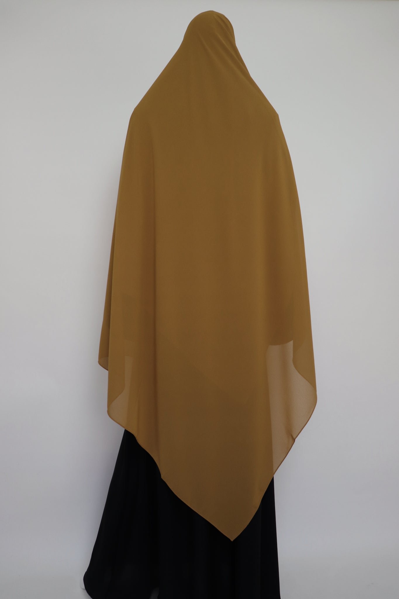 XL Premium Chiffon Hijab - Deep Mustard