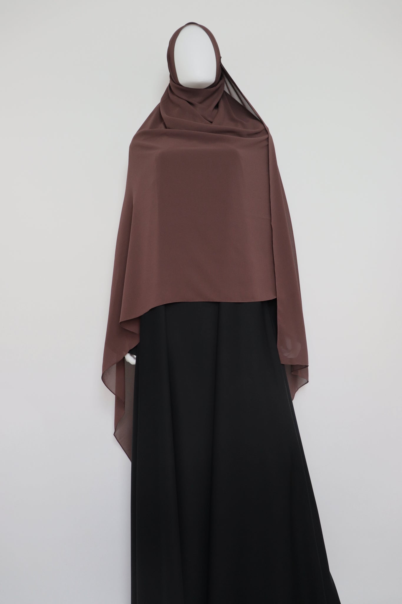 XL Premium Chiffon Hijab - Choco