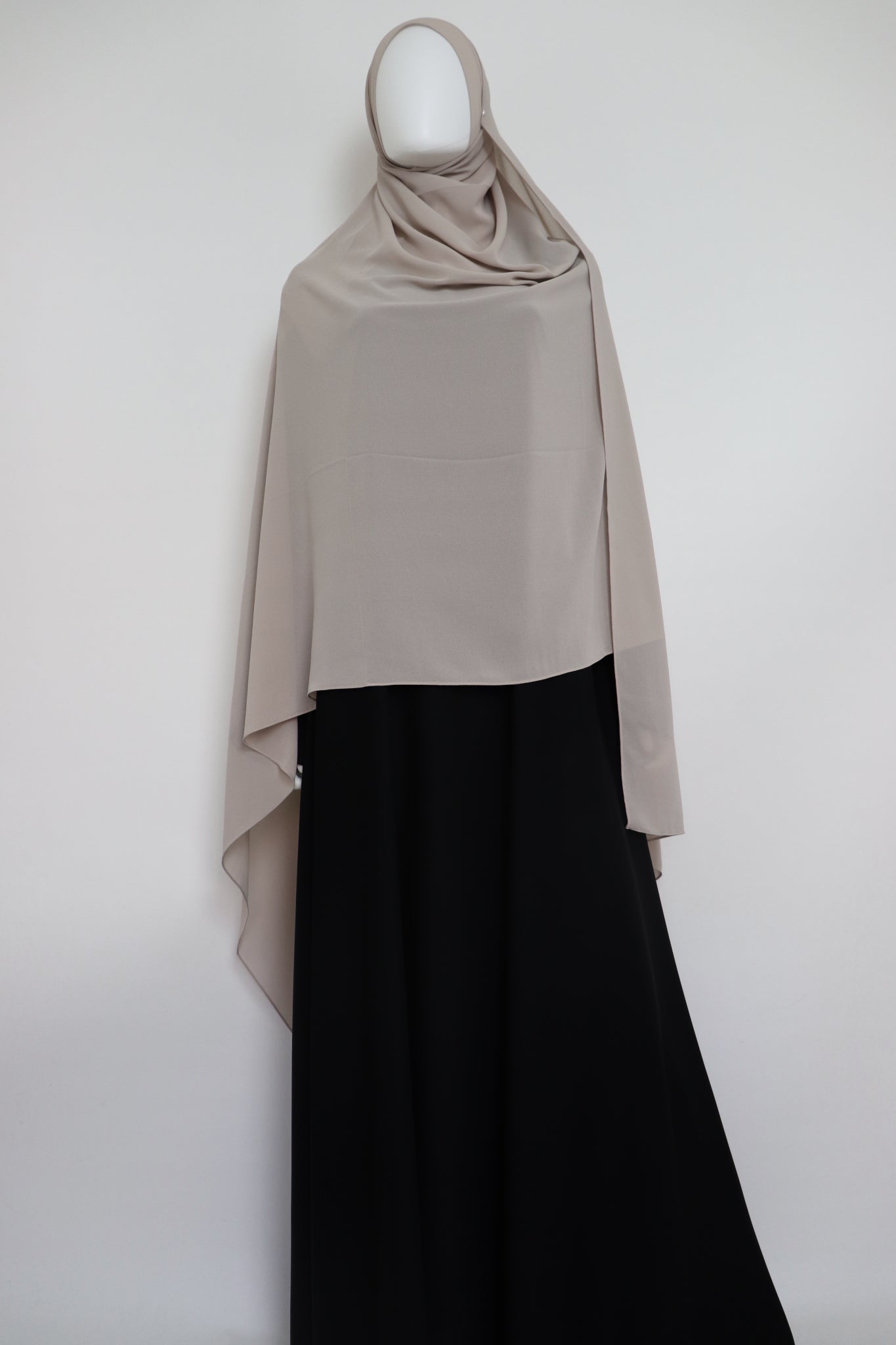 XL Premium Chiffon Hijab - Pebble
