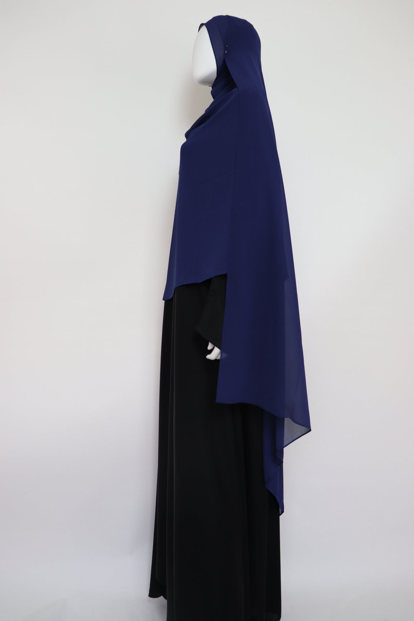 XL Premium Chiffon Hijab - Navy