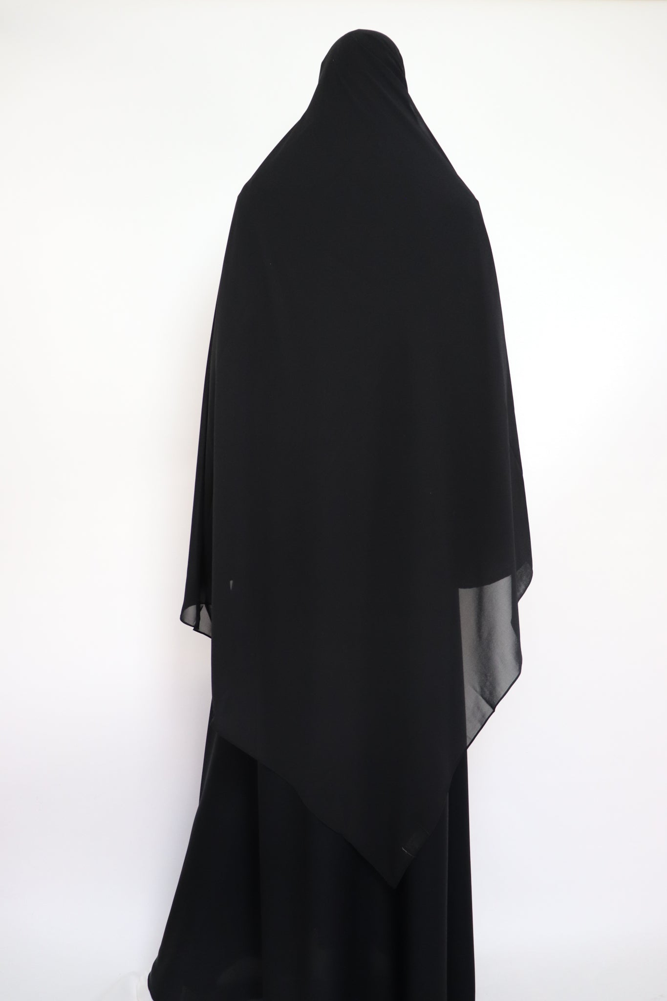 XL Premium Chiffon Hijab - Black