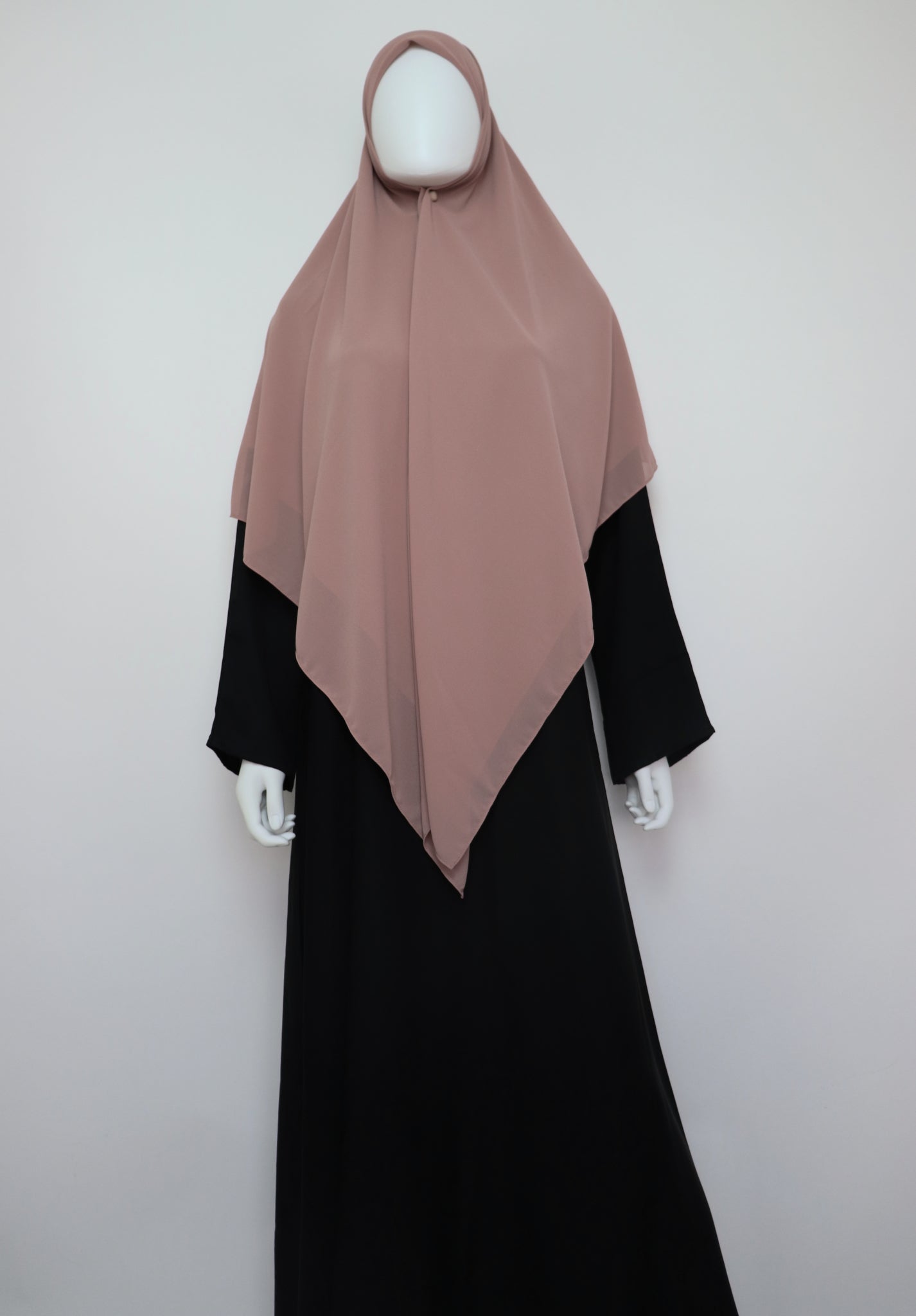 Square Premium Chiffon Hijab - Mauve Brown