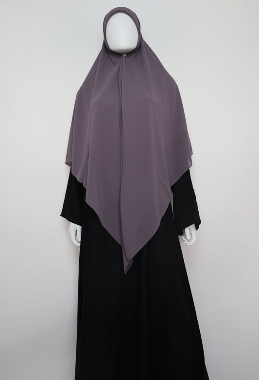 Square Premium Chiffon Hijab - Deep Lilac